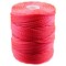 C-Lon Tex 400 Heavy Weight Bead Cord, Poinsetta ,1.0mm, 36 Yard Spool